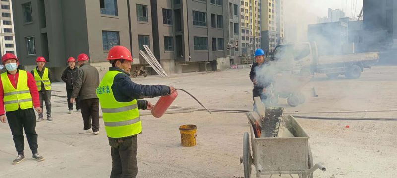 集團(tuán)中華路七個(gè)城中村（晁家村）安置房項(xiàng)目部消防演練活動
